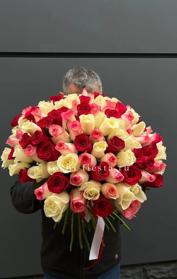 Разноцветные розы