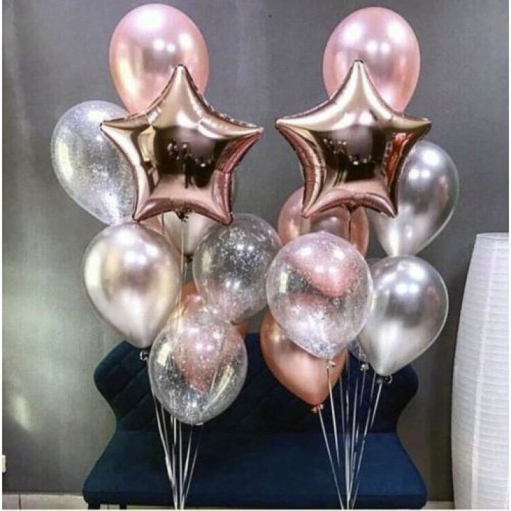 Фонтаны шаров "Дубль старт" в Волжские