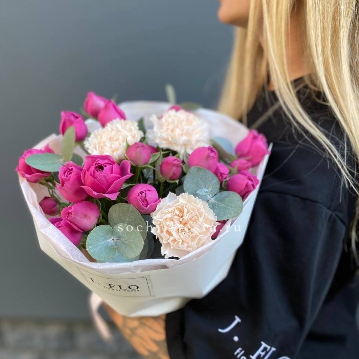 Букет с мисти бабблс №2 в Волжские