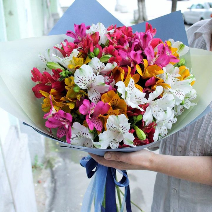 Микс альстромерий в Волжские