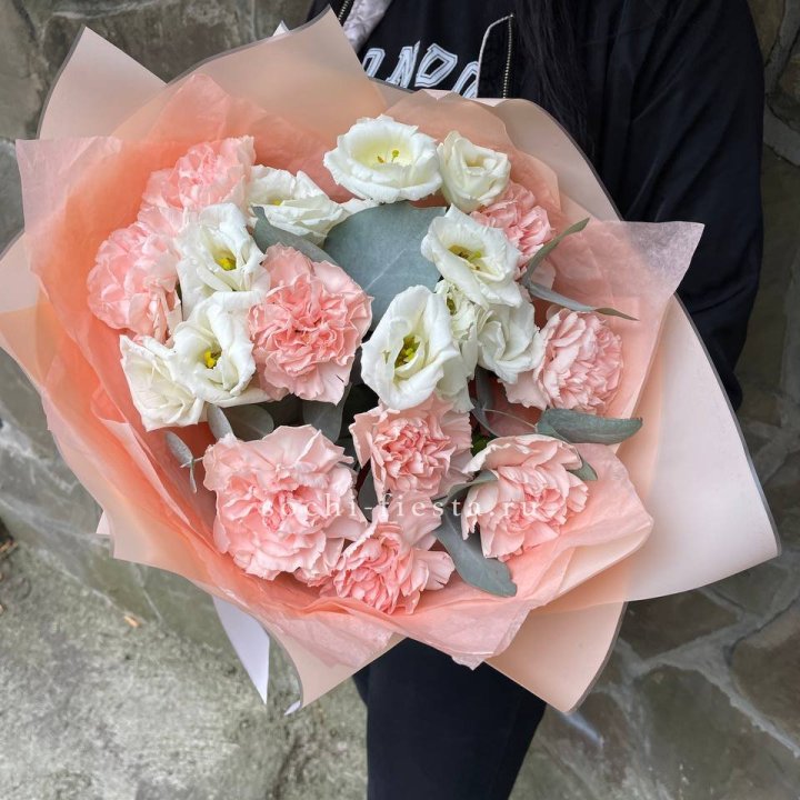  Букет диантусов "Пич" в Волжские