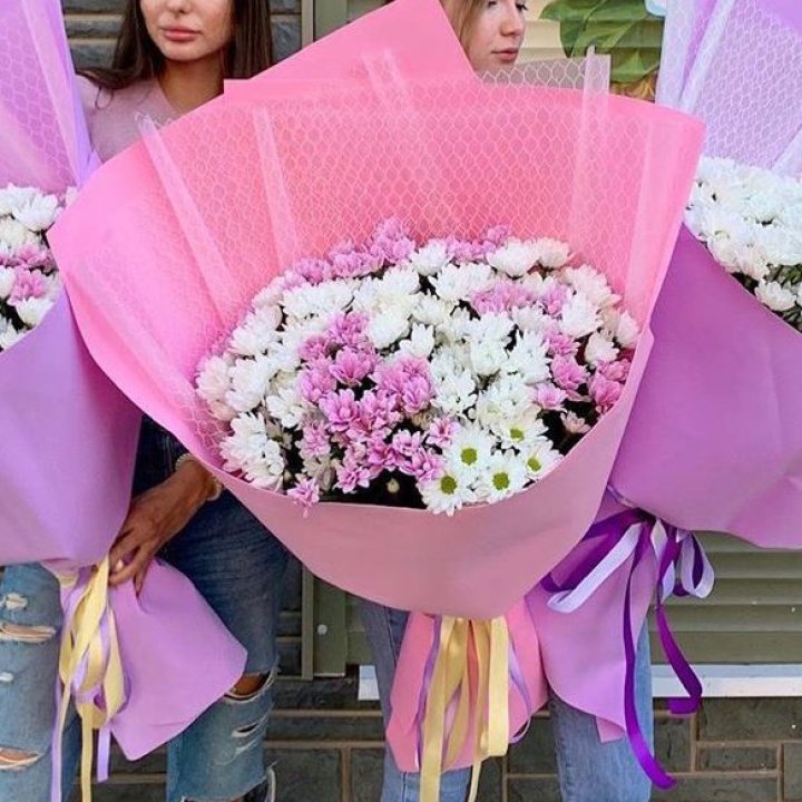 Букет хризантем №3 в Волжские