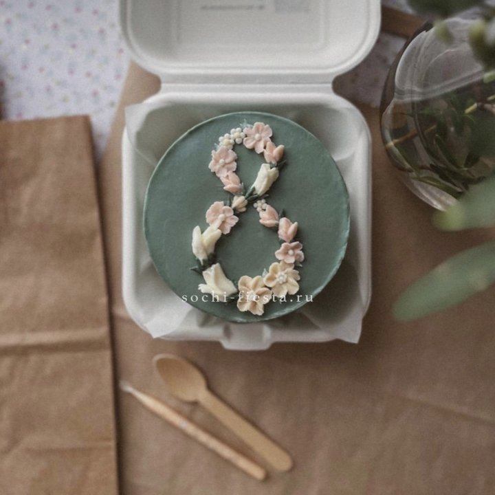 Бенто-торт "8 марта" green  в Волжские