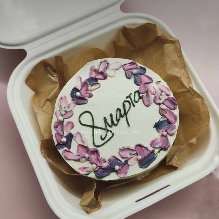 Бенто-торт "8 марта цветы"  в Волжские
