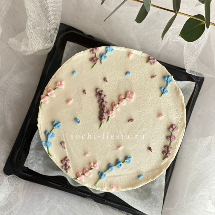 Бенто-торт "Лаванда" в Волжские