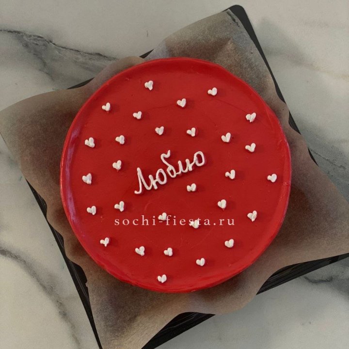 Бенто-торт "Люблю" в Волжские