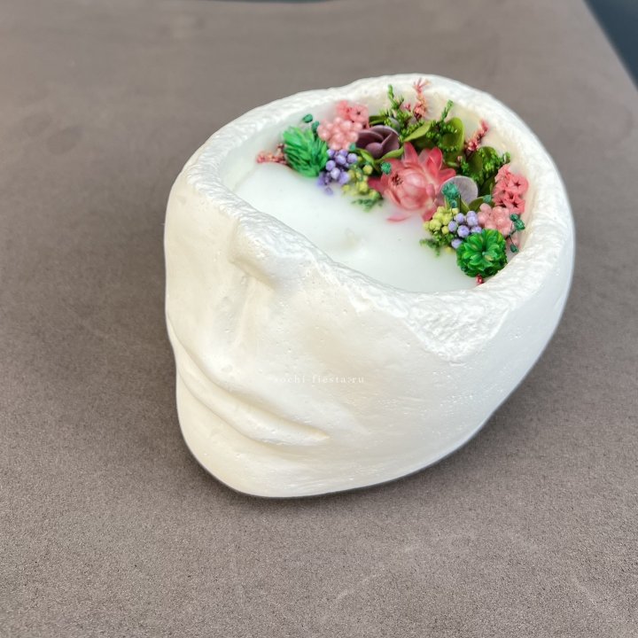 Свеча ароматическая в гипсе  в Волжские