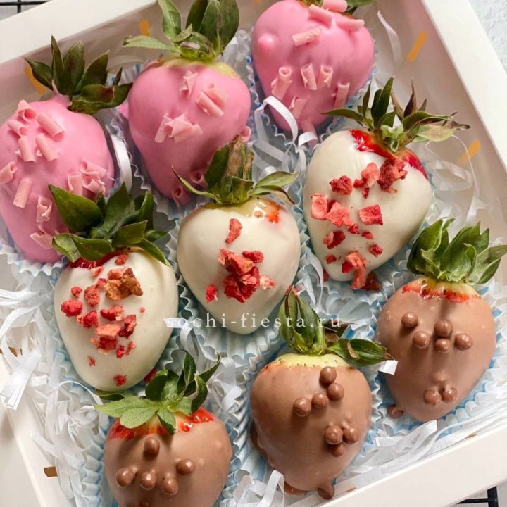 Клубника в шоколаде 9 ягод в Волжские