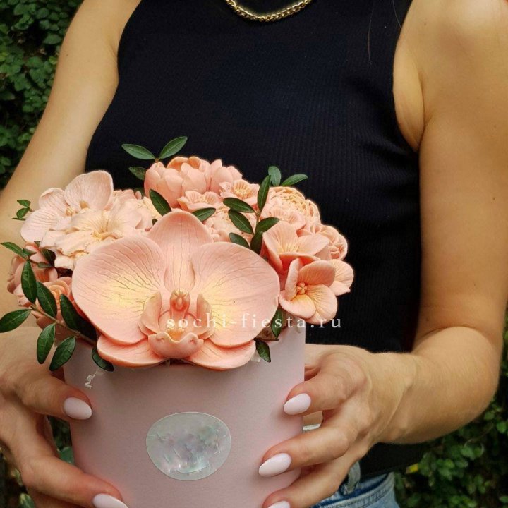 Шоколадный букет Орхидей в Волжские