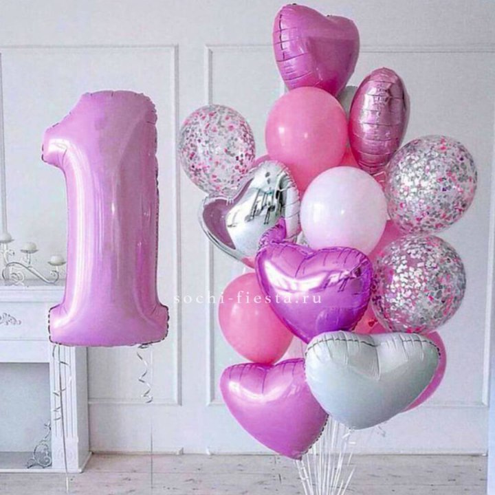 Набор шаров "С днем рождения" в Волжские