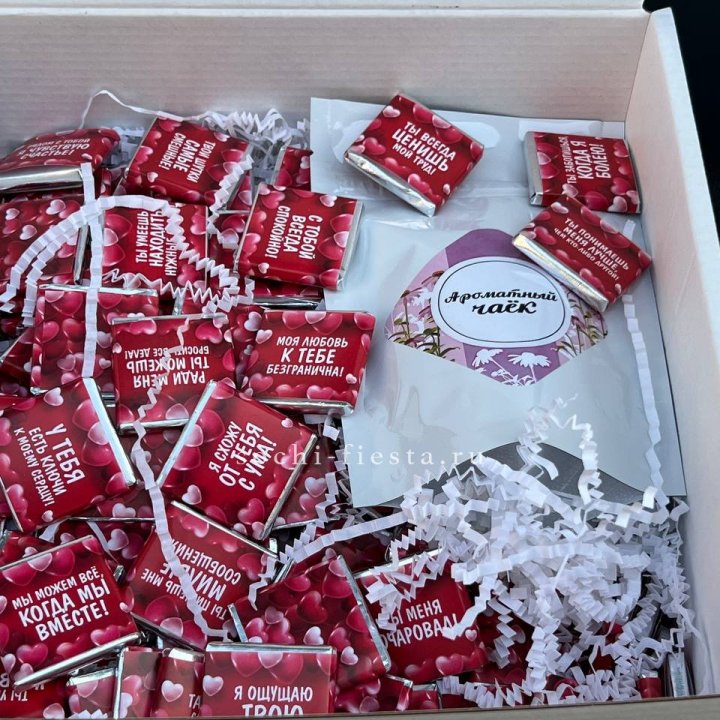 Набор Шоколад и Чай "101 причина любви" в Волжские