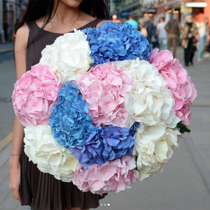 Букет гортензий "Инь-Янь" в Волжские