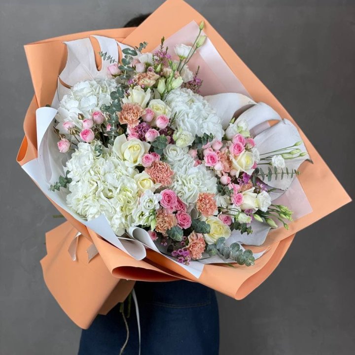 Макси-букет кремовый в Волжские