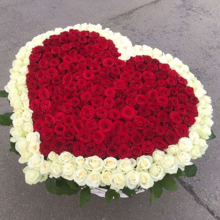 333 розы в корзине в Волжские