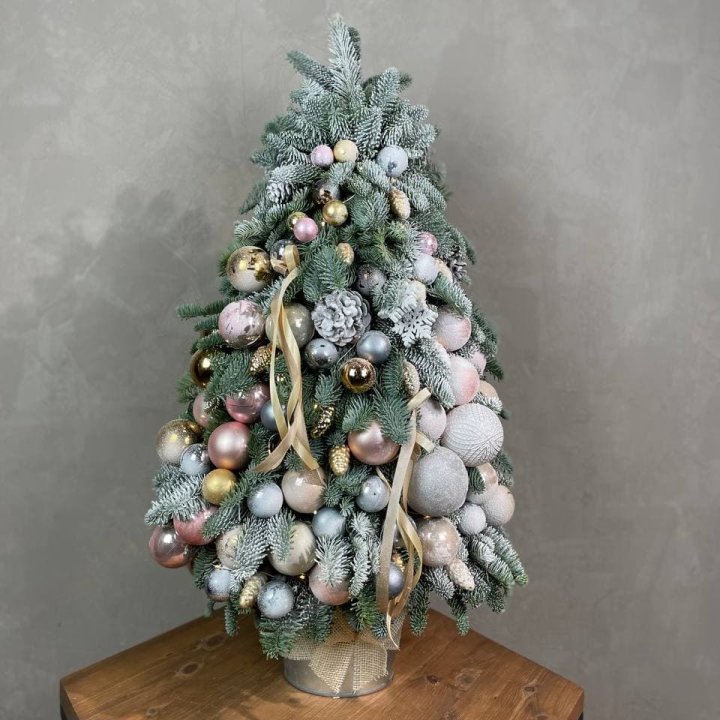 Новогодняя ёлка из веток датского нобилиса в Волжские