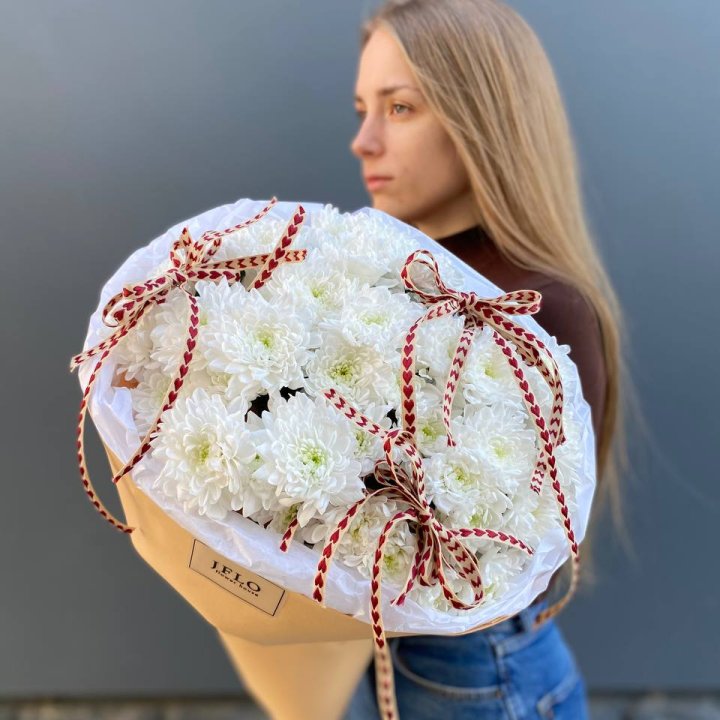 Букет "Хризантемы с любовью" в Волжские