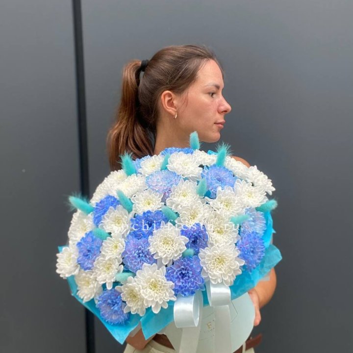  Коробочка  хризантем и лагуруса в Волжские