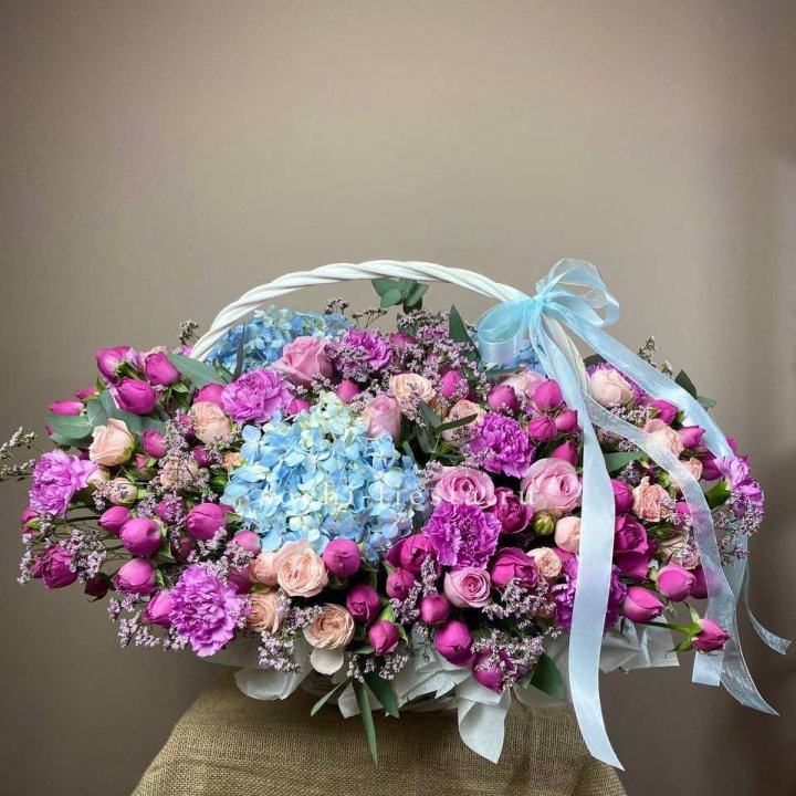 Авторская корзина "Лавандерия" в Волжские