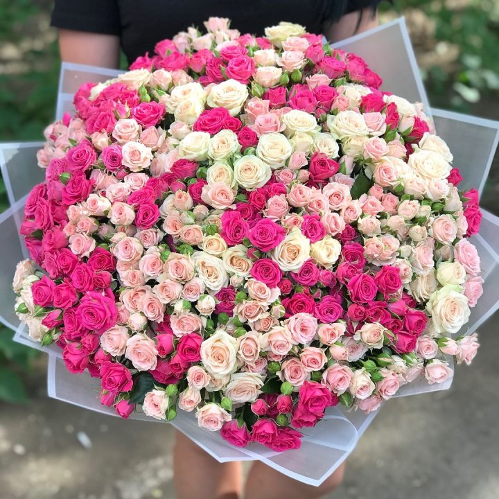 101 кустовая роза в Волжские