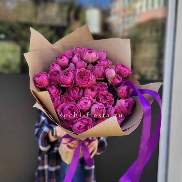 Букет с Мисти бабблс  в Волжские