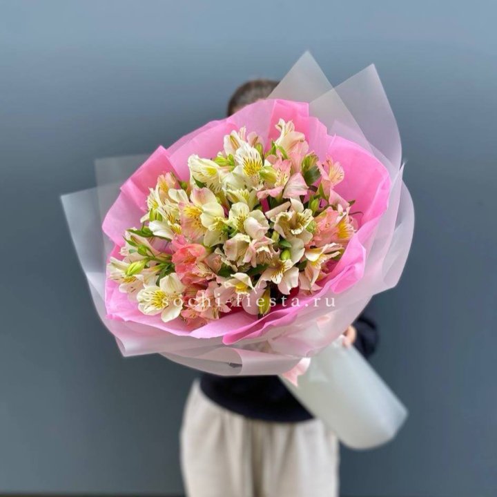 букет альстромерий "Черри" в Волжские