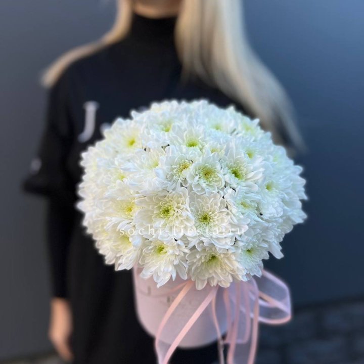 Коробка с хризантемами №1 в Волжские