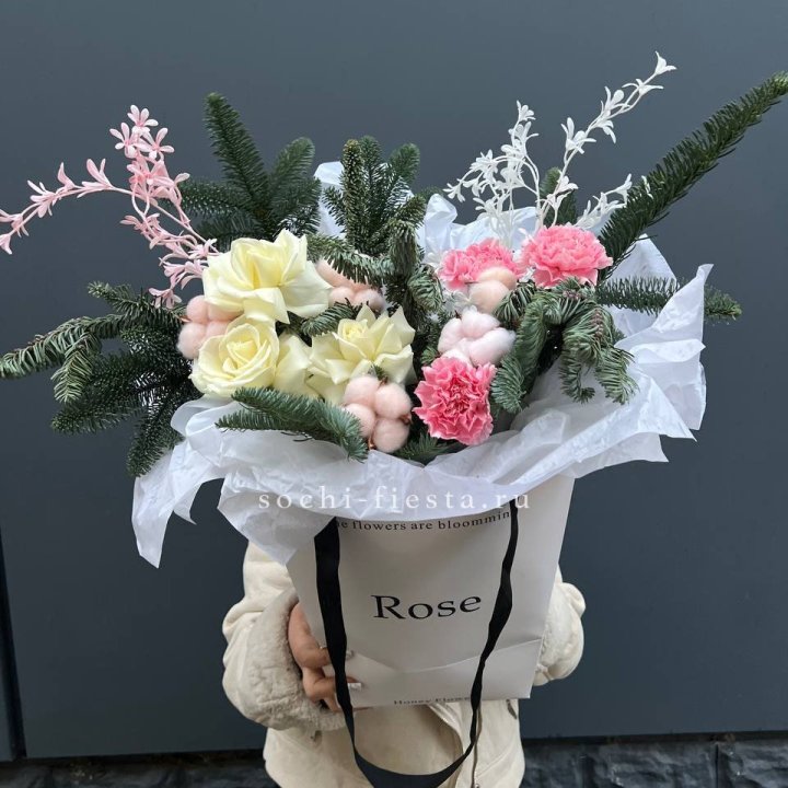 Цветочная сумка с нобилисом в Волжские