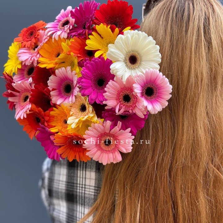 Охапка гербер  в Волжские