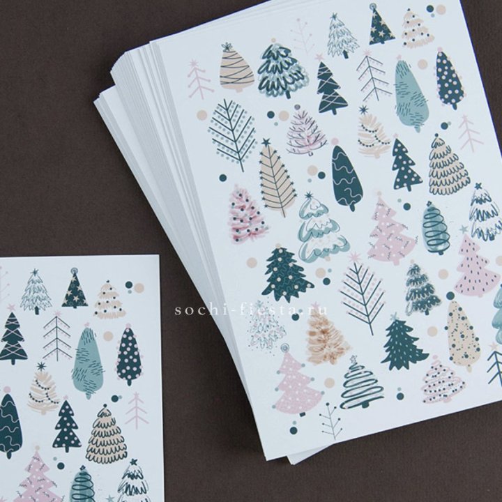 Открытка к букету "Елки" в Волжские