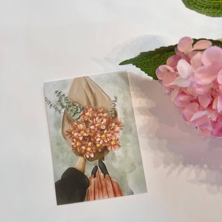 Открытка к букету "Букет" в Волжские