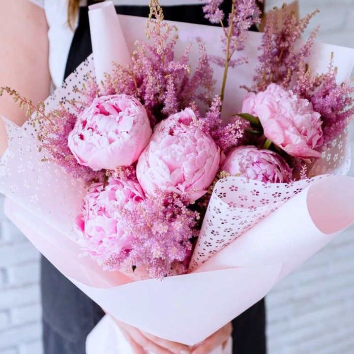 Букет пионов "Мелиса" в Волжские