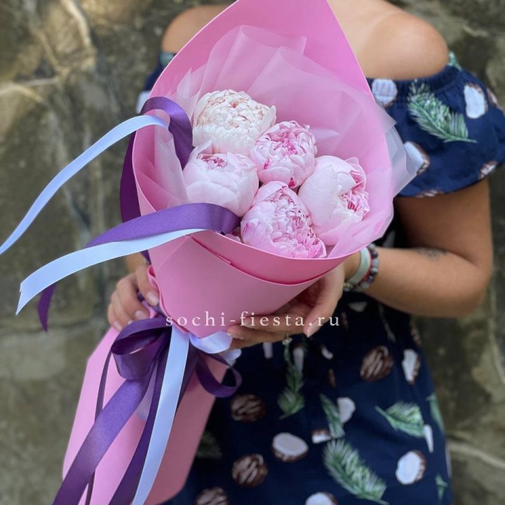 Букет пионов "НАЙ" в Волжские