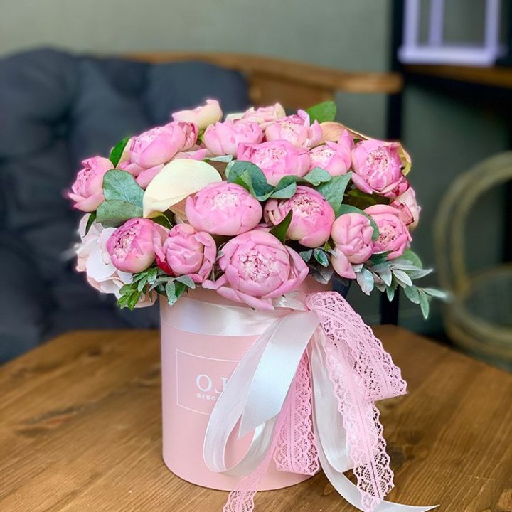 Композиция с пионами №1 в Волжские