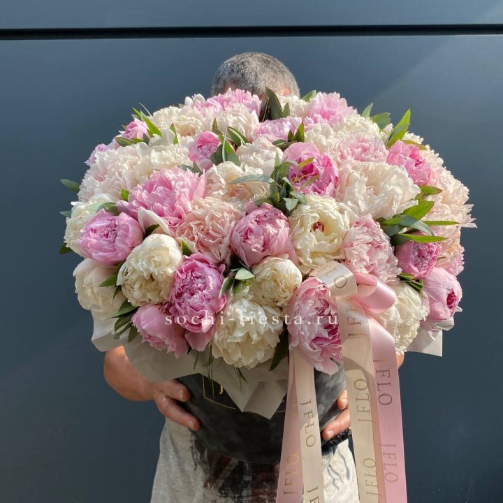 51 пионов в боксе в Волжские