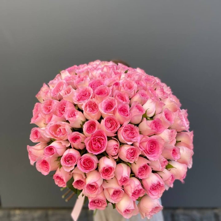 101 розовая роза в Волжские