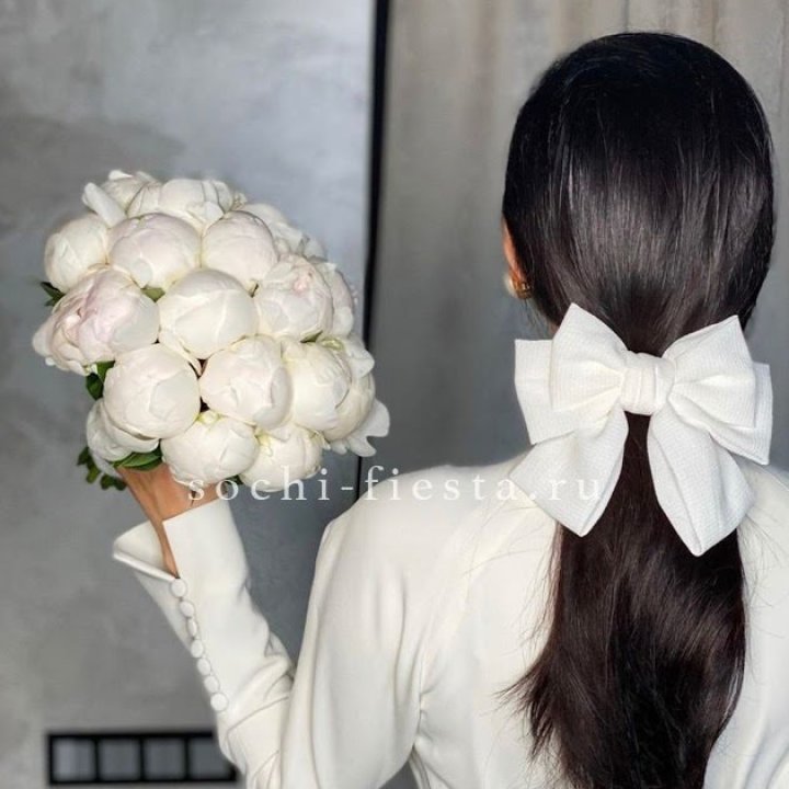 Свадебный букет пионов в Волжские