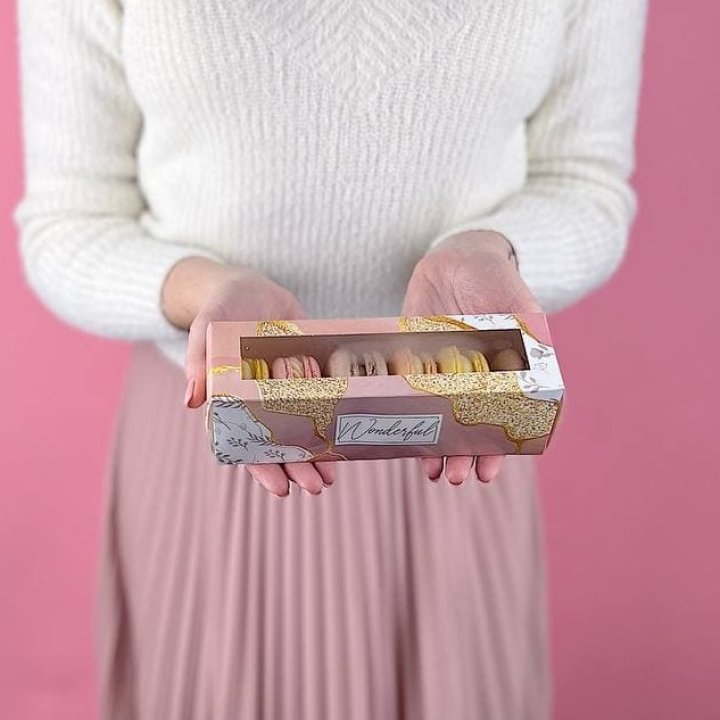 Коробка макаронс 5 шт. в Волжские