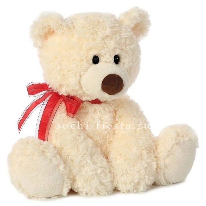 Белый плюшевый мишка  в Волжские