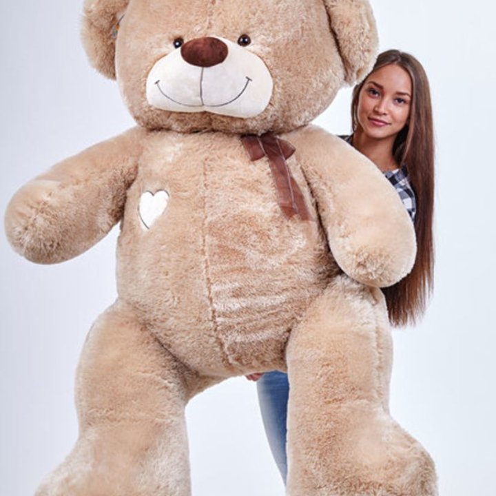 Бурый плюшевый мишка большой в Волжские