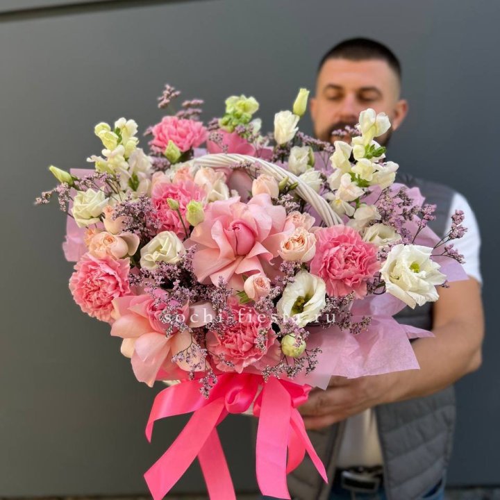 Цветочная корзина №1 в Волжские