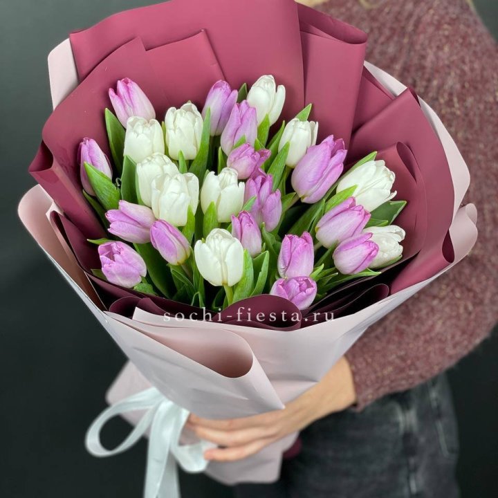 25 тюльпанов микс в Волжские