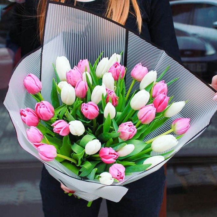 29 тюльпанов микс в Волжские