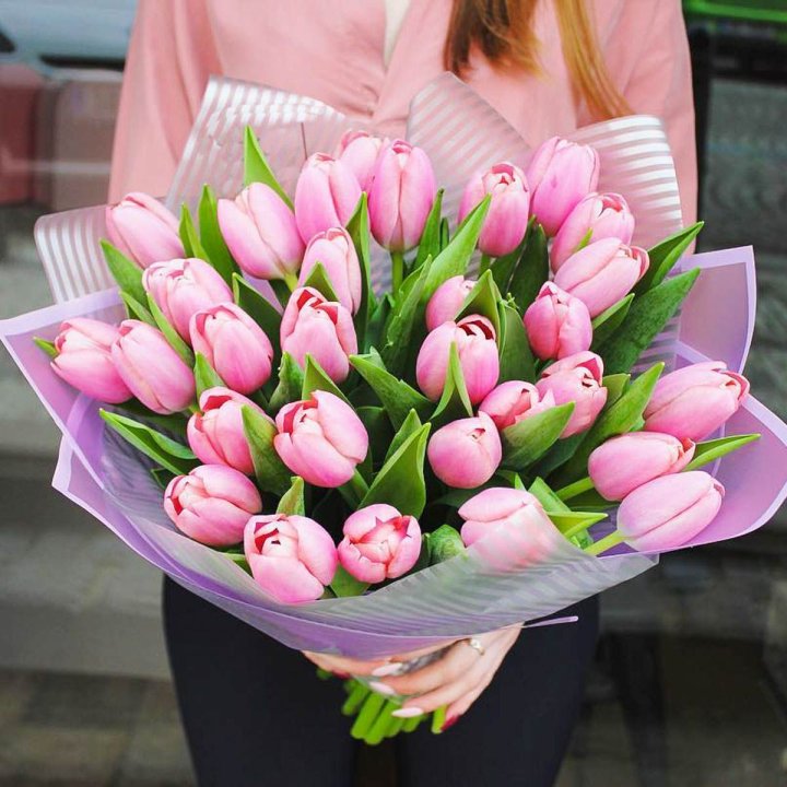 25 тюльпанов "Айс крем" в Волжские